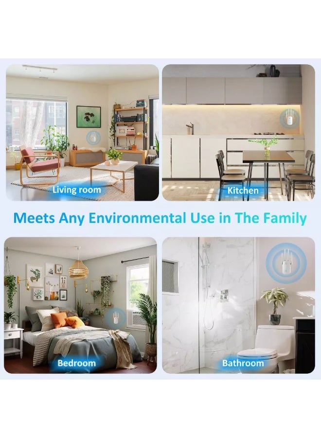 Comfast 1200Mbps High Gain WiFi Extender Repeater Dual Band WIFI Repeater AP(2.4G+5G 1200M-4 antennas) - Image 2